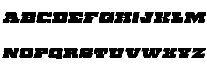 Chicago Express Semi-Italic Fonte MINÚSCULAS