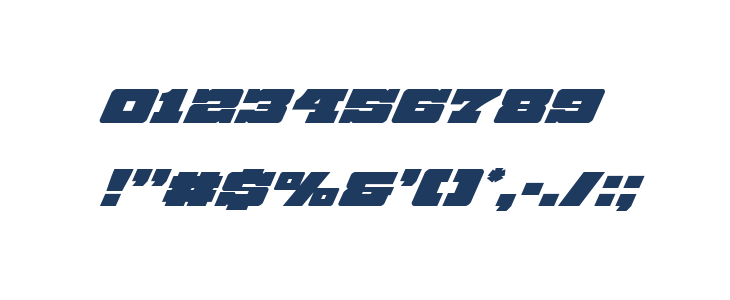 Chicago Express Super-Italic Other Characters