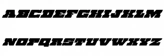 Chicago Express Super-Italic Font Litere mari