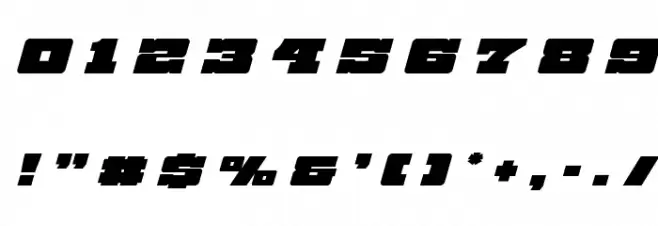 Chicago Express Title Italic Font OTHER CHARS