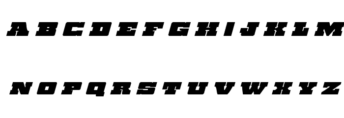 Chicago Express Title Italic Fonte MINÚSCULAS