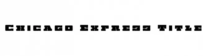 Chicago Express Title  Fuentes Gratis Descargar