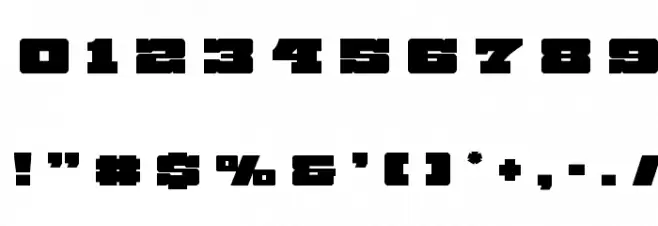 Chicago Express Title Font OTHER CHARS