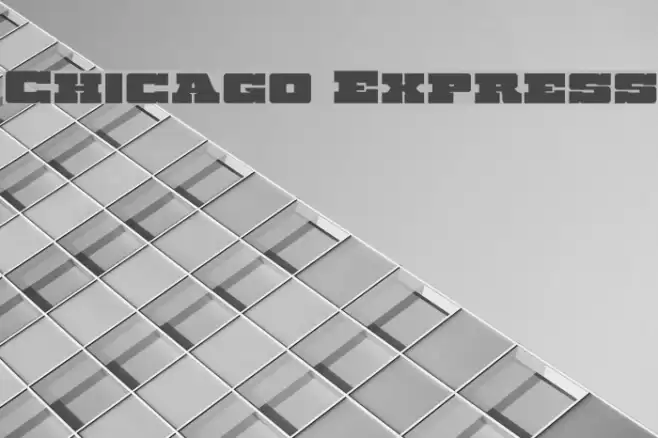 Chicago Express Font examples