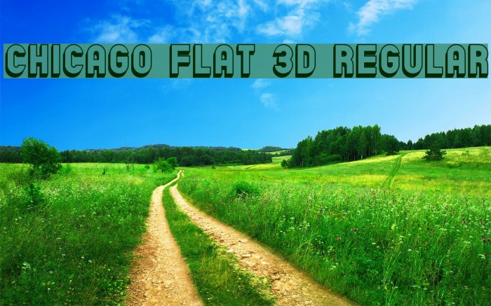 Chicago Flat 3D Regular Font examples