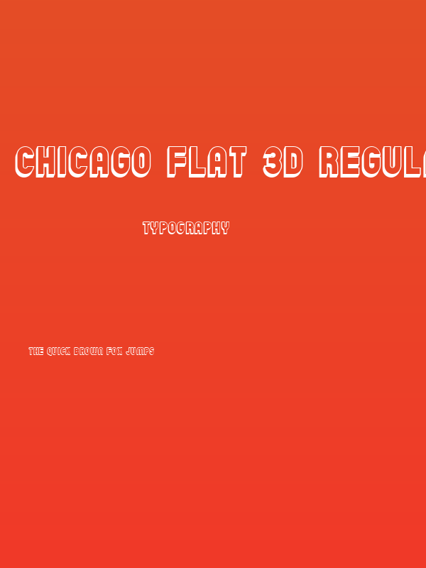 Chicago Flat 3D Regular Poster