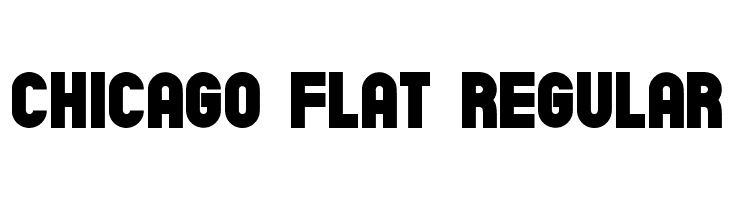 Chicago Flat Regular Font