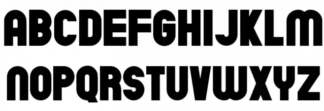 Chicago Flat Regular Шрифта ВЕРХНИЙ