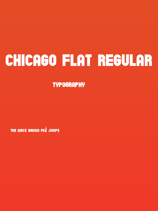 Chicago Flat Regular Poster