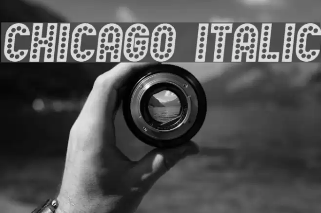 Chicago Italic Font examples
