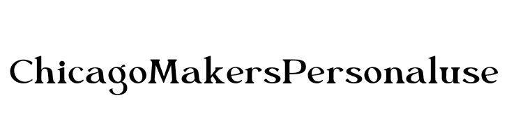 Chicago Makers Personal use  Скачать бесплатные шрифты