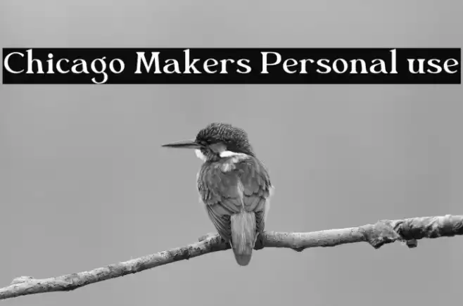 Chicago Makers Personal use Schriftart examples