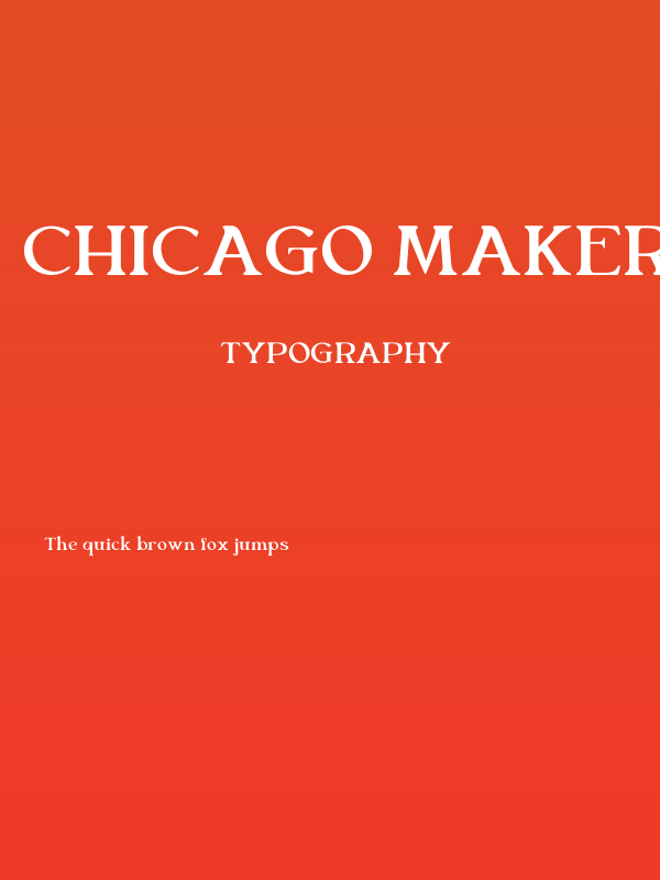 Chicago Makers Personal use Poster