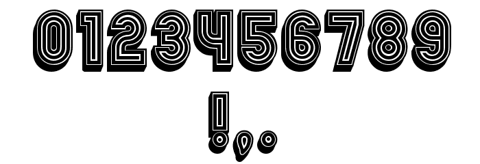 Chicago Neon 3D Regular Font OTHER CHARS
