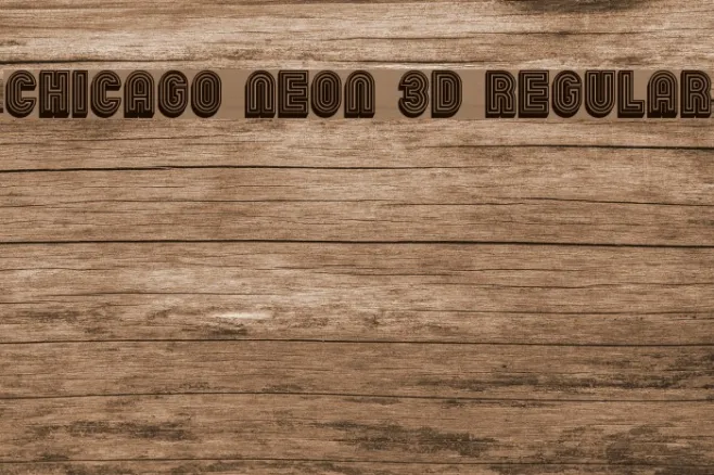 Chicago Neon 3D Regular Example 3