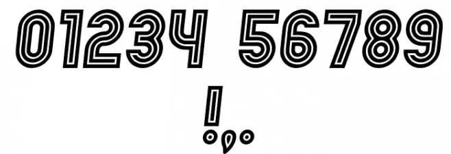 Chicago Neon Italic Font OTHER CHARS