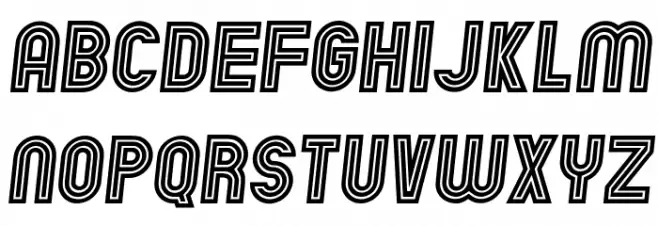 Chicago Neon Italic 字体 大写