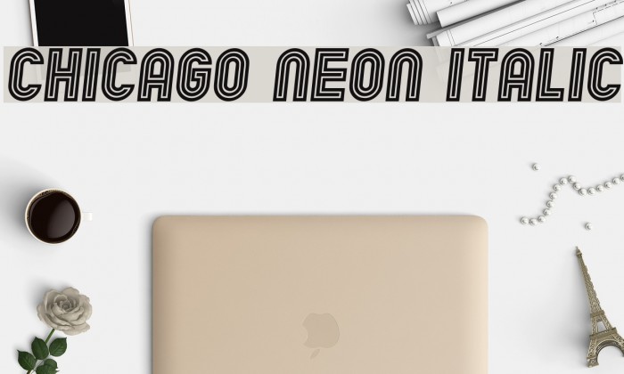 Chicago Neon Italic Example 1