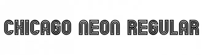 Chicago Neon Regular  Скачать бесплатные шрифты