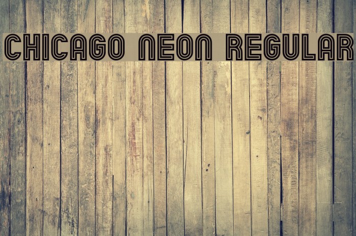 Chicago Neon Regular Font examples
