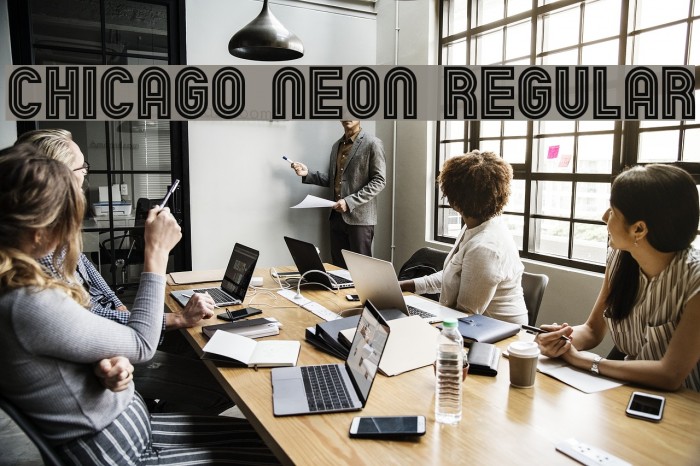 Chicago Neon Regular Font examples