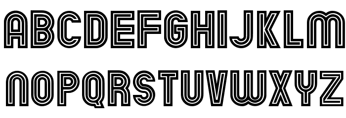 Chicago Neon Regular Font LOWERCASE