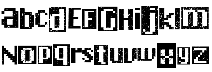 Chicago Punk Font LOWERCASE