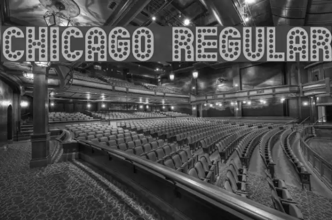 Chicago Regular Font examples