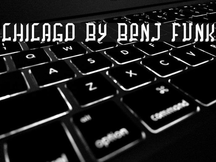 Chicago by Benj Funk Font examples