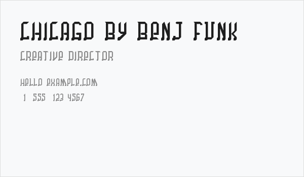 Chicago by Benj Funk Business Card