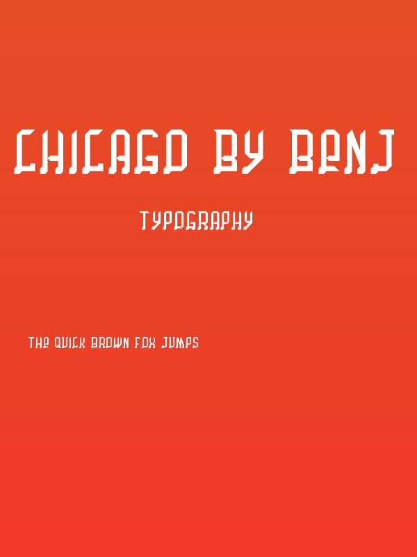 Chicago by Benj Funk Poster