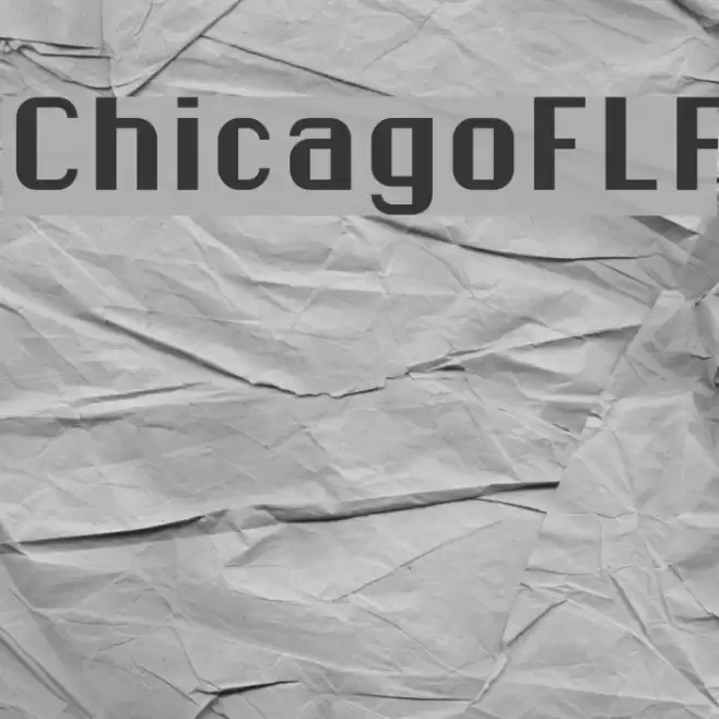 ChicagoFLF Fonte examples