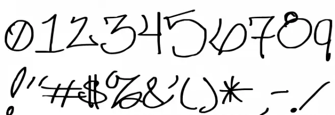 ChicagoHoodZZ Font OTHER CHARS