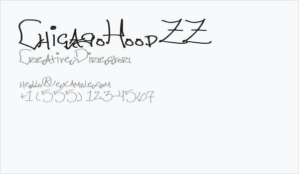 ChicagoHoodZZ Business Card