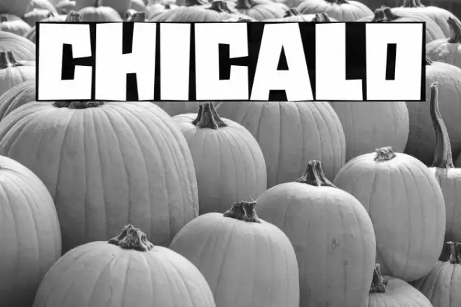 Chicalo Font examples