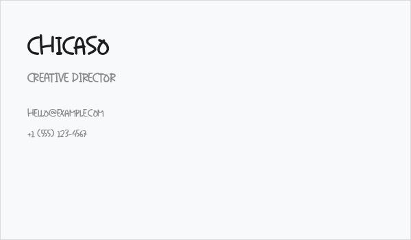 Chicaso Business Card