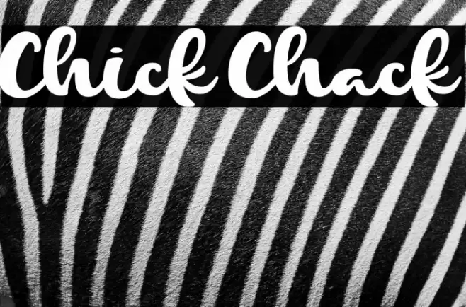 Chick Chack Font examples