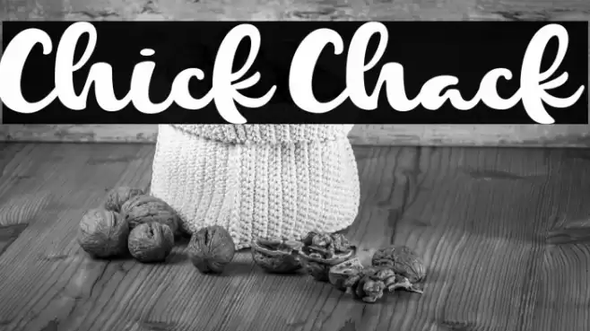 Chick Chack Font examples