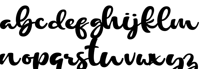 Chick Chack Font LOWERCASE