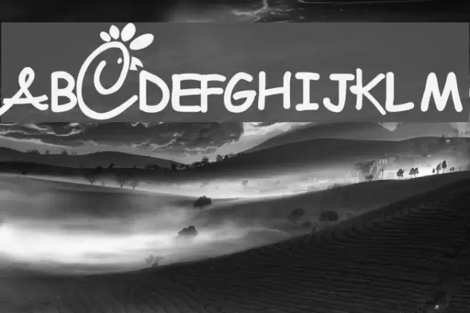 Chick-fool-A Font examples