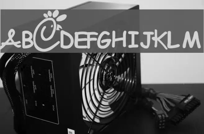 Chick-fool-A Font examples