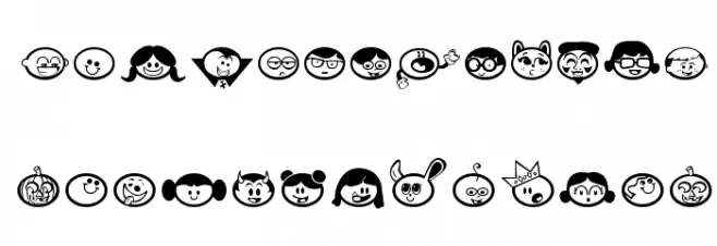 Chickabiddies 字体 小写