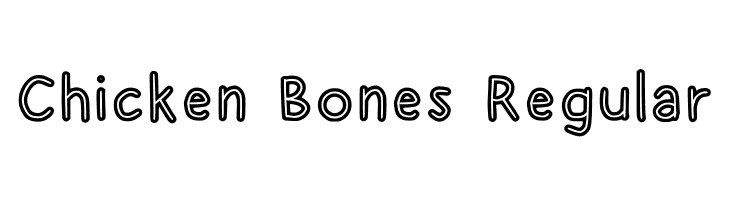 Chicken Bones Regular  Fuentes Gratis Descargar