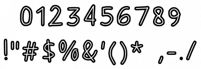 Chicken Bones Regular Font OTHER CHARS