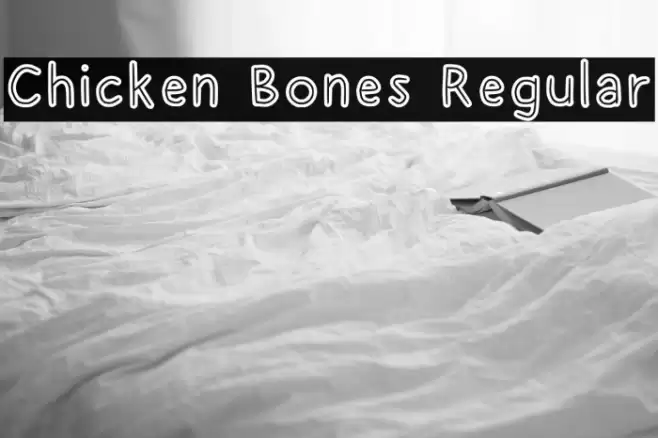 Chicken Bones Regular Font examples