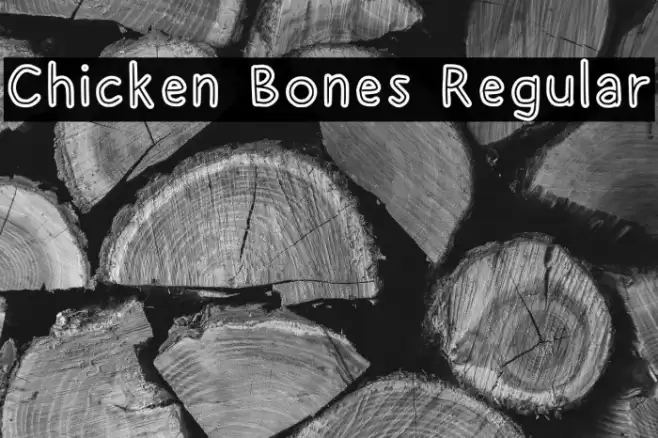 Chicken Bones Regular Font examples