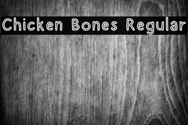 Chicken Bones Regular Font examples
