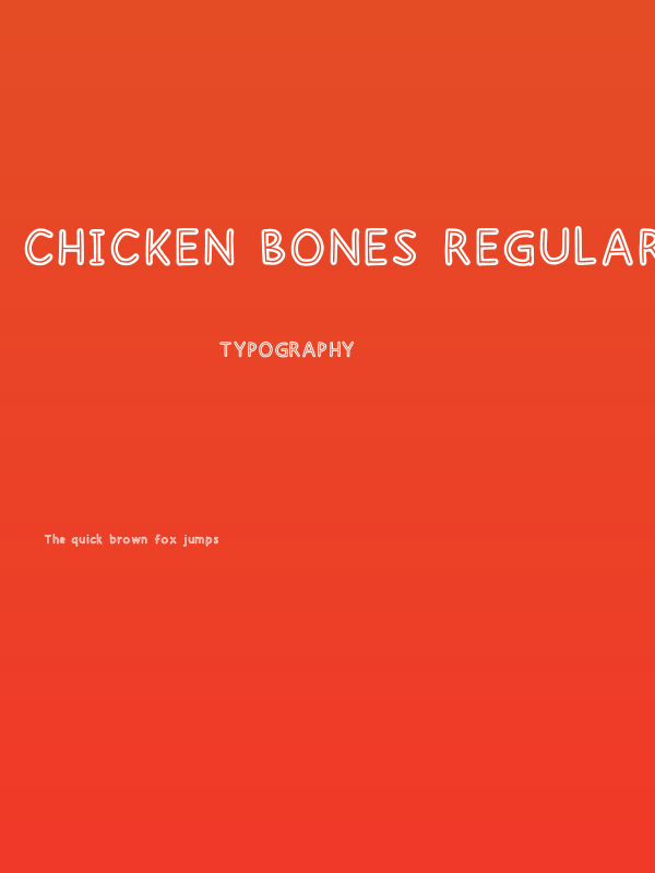 Chicken Bones Regular Poster