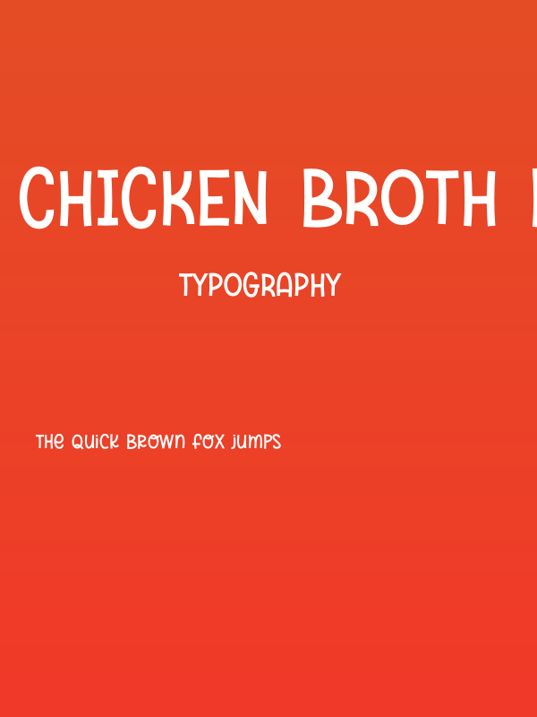 Chicken Broth Demo Poster