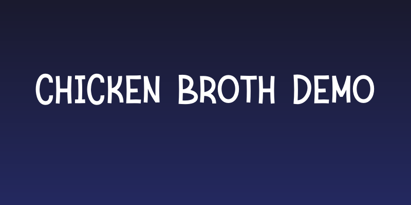 Chicken Broth Demo Social Header